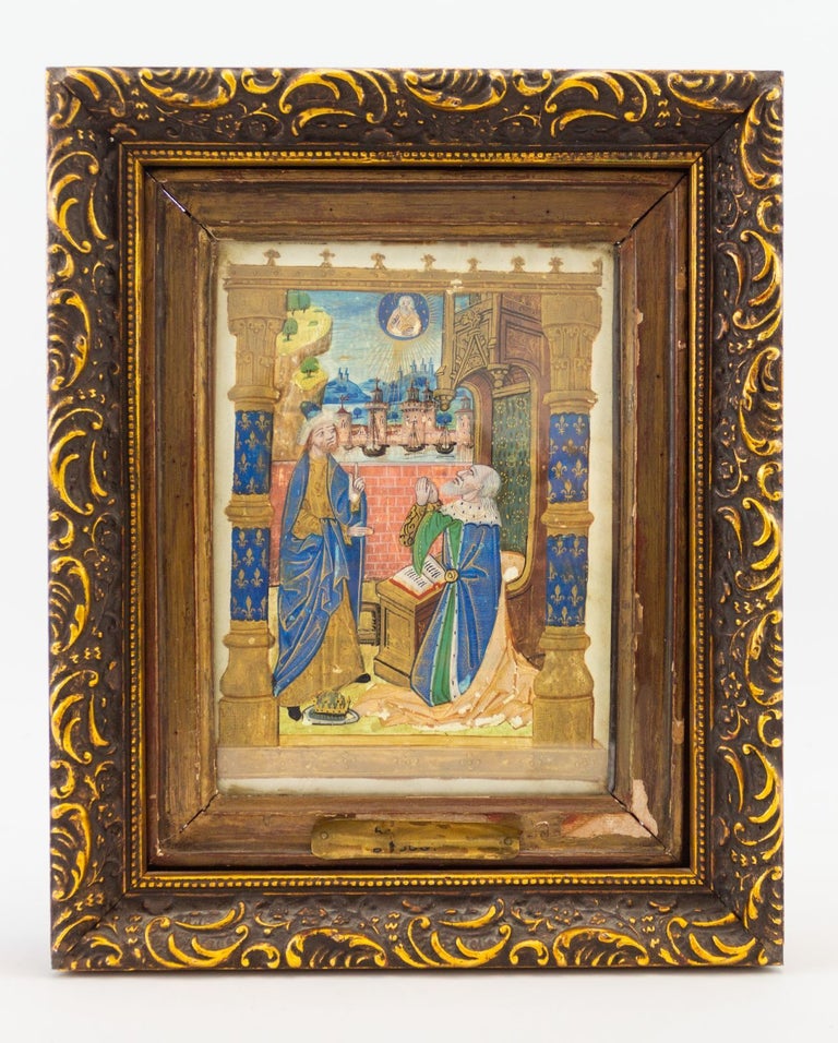 (ST19639) TEXT FROM THE PENITENTIAL PSALMS. WITH A. FULL-PAGE MINIATURE OF KING DAVID...