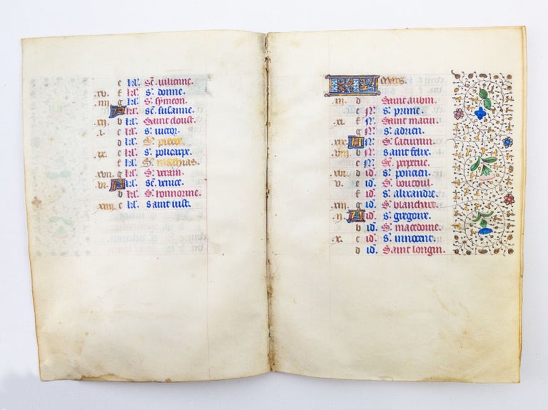 (ST19653P) USE OF PARIS. IN FRENCH A COMPLETE CALENDAR, FROM A. MEDIEVAL ILLUMINATED...