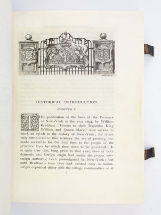 FACSIMILE OF THE LAWS AND ACTS OF THE GENERAL ASSEMBLY FOR THEIR MAJESTIES PROVINCE OF NEW-YORK.