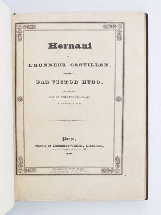 HERNANI OU L'HONNEUR CASTILLAN.