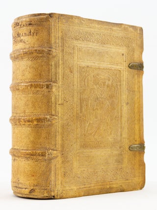 PHYSICE SIVE POTIUS SYLLOGAE PHYSICAE RERUM ERUDITARUM, PARS PRIMA [and] PARS ALTERA. BINDINGS - 16TH CENTURY GERMAN BLIND-STAMPED, MICHAEL NEANDER.