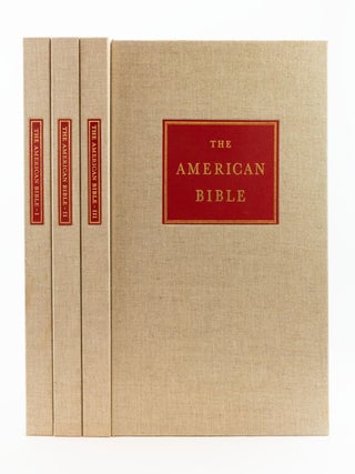 THE AMERICAN BIBLE: ORIGINAL LEAVES FROM RARE AND HISTORIC BIBLES PRINTED IN THE COLONIES AND THE UNITED STATES DURING THE SEVENTEENTH, EIGHTEENTH, AND NINETEENTH CENTURIES.