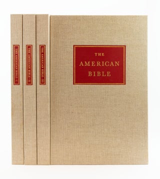 THE AMERICAN BIBLE: ORIGINAL LEAVES FROM RARE AND HISTORIC BIBLES PRINTED IN THE COLONIES AND THE UNITED STATES DURING THE SEVENTEENTH, EIGHTEENTH, AND NINETEENTH CENTURIES.