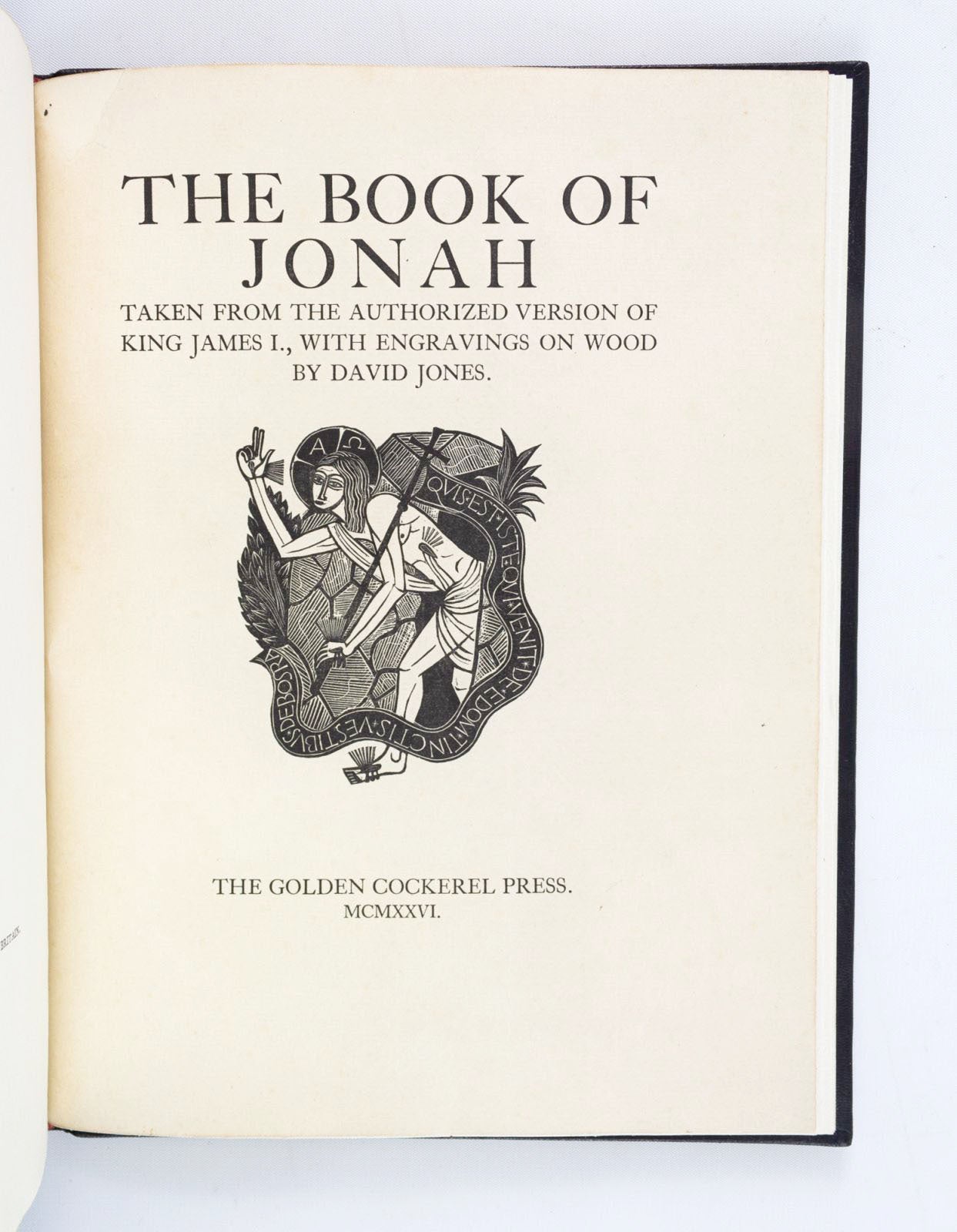 BOOK OF JONAH | BINDINGS - FRANKLIN MOWERY, DAVID JONES, BIBLE IN 