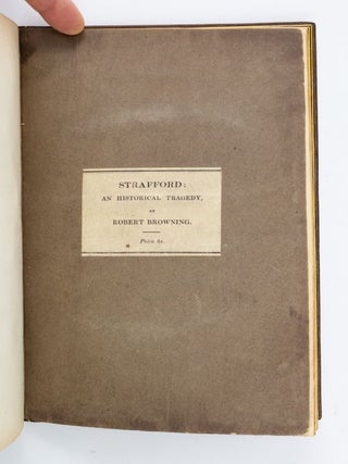 STRAFFORD: AN HISTORICAL TRAGEDY.