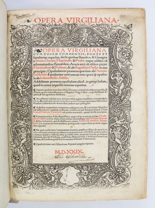 OPERA VIRGILIANA CUM DECEM COMMENTIS.