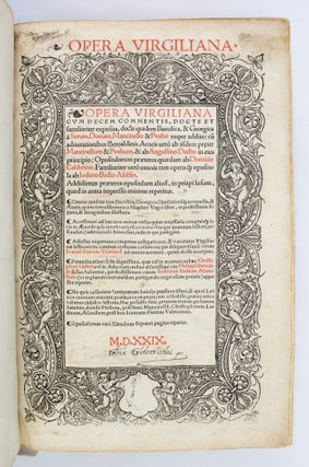OPERA VIRGILIANA CUM DECEM COMMENTIS.