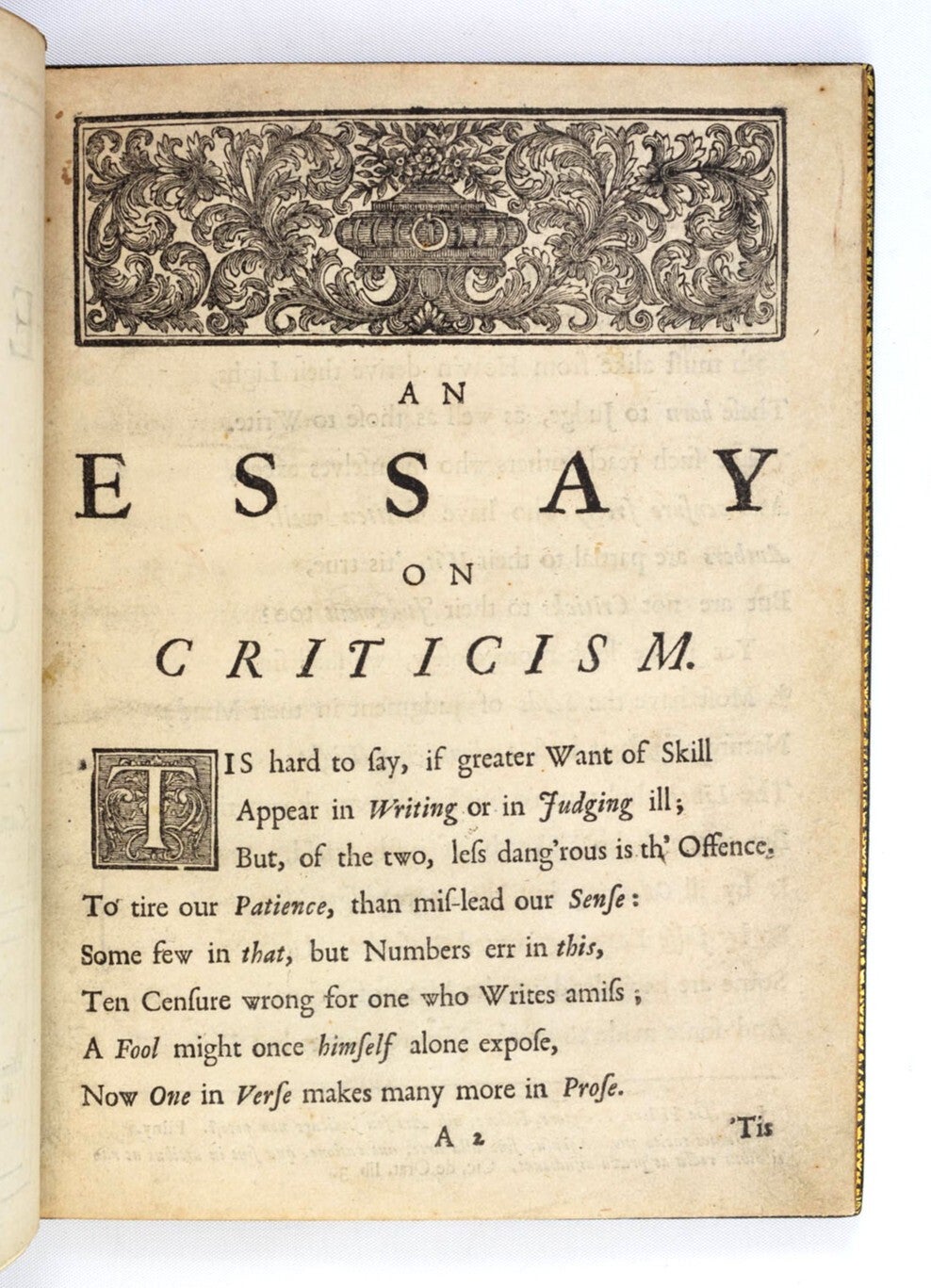 AN ESSAY ON CRITICISM ALEXANDER POPE BINDINGS RIVIERE SON FIRST An essay on criticism alexander pope bindings riviere son first