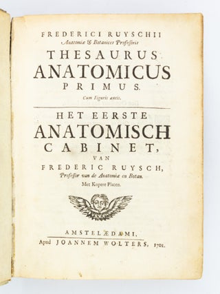 THESAURUS ANATOMICUS -- ANATOMISCH CABINET.