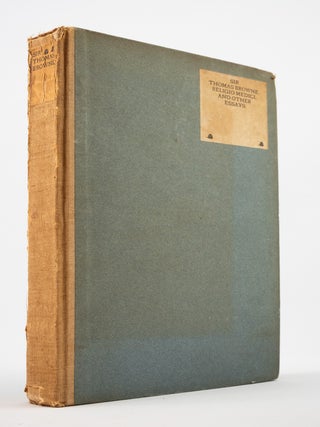 RELIGIO MEDICI, URN BURIAL, CHRISTIAN MORALS, AND OTHER ESSAYS. VALE PRESS, SIR THOMAS BROWNE.