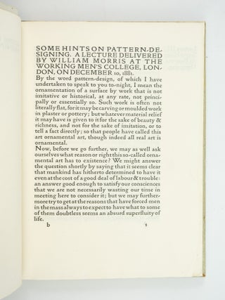 SOME HINTS ON PATTERN-DESIGNING.