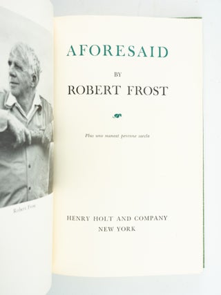 AFORESAID.