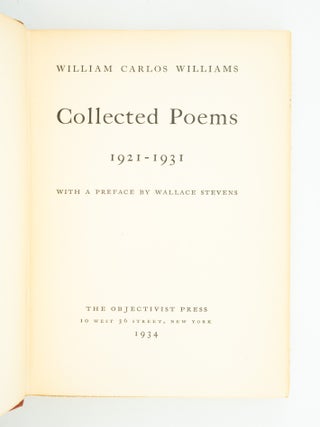 COLLECTED POEMS: 1921-1931.