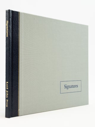 LORD JOHN SIGNATURES.