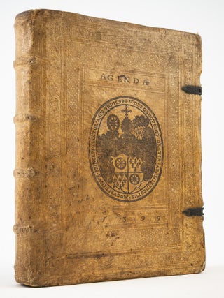 AGENDA ECCLESIAE MOGUNTINENSIS . . . PER REVERENDISSIMUM IN CHRISTO PATREM . . . DOMINUM. BINDINGS - BLIND-STAMPED PIGSKIN, WOLFGANG VON DALBERG.