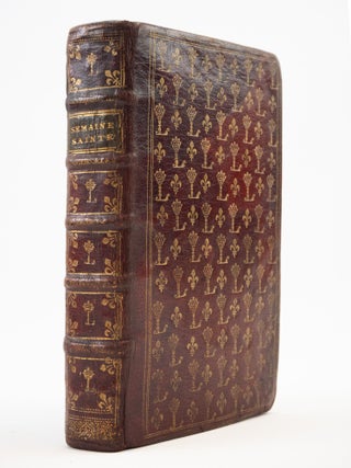 OFFICE DE LA SEMAINE SAINTE A L'USAGE DE ROME. ROYAL? BINDINGS - 17TH CENTURY GILT-TOOLED FRENCH.