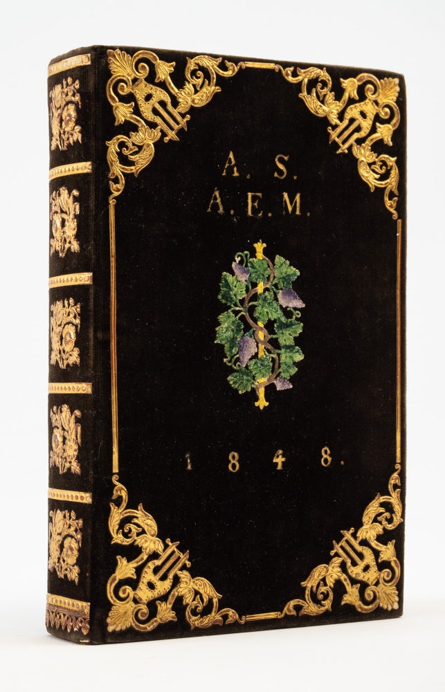 (ST20493) ALTENBURGISCHES GESANGBUCH NEBST GENETEN. BINDINGS - VELVET AND EMBOSSED...
