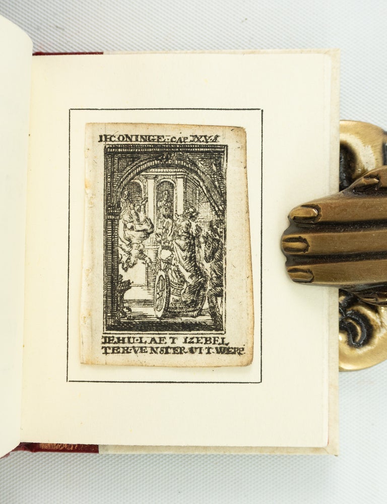 (ST20505-14) AN ORIGINAL LEAF FROM THE KLEINE PRINT BYBEL, C. 1750. LEAF BOOK, RUTH E....