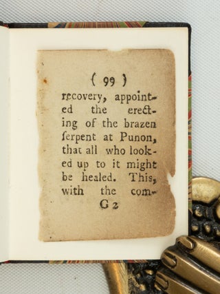 AN ORIGINAL LEAF FROM THE NEWBERY BIBLE 1780 WITH AN ESSAY BY RUTH E. ADOMEIT.