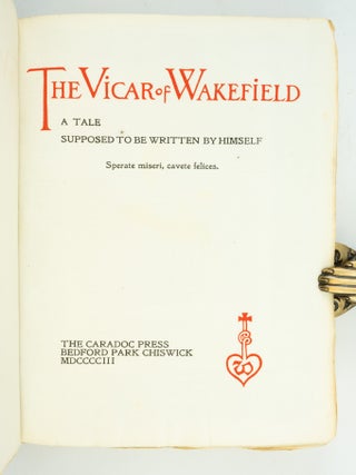 THE VICAR OF WAKEFIELD. CARADOC PRESS, OLIVER GOLDSMITH.