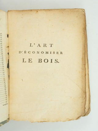 L'ART D'ECONOMISER LE BOIS, OU DIX PROCÈDÉS DE FEU ÉCONOMIQUES.