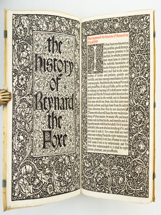 THE HISTORY OF REYNARD THE FOXE. KELMSCOTT PRESS, WILLIAM CAXTON.