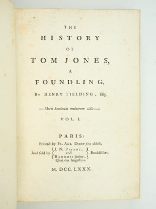 THE HISTORY OF TOM JONES, A FOUNDLING.