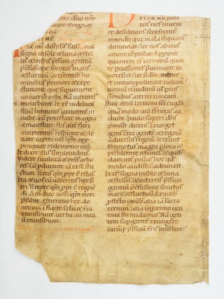 TEXT FROM ADVENT. A VELLUM MANUSCRIPT LEAF FROM A. LECTIONARY IN.