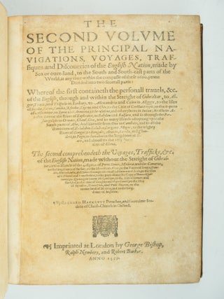 THE PRINCIPAL NAVIGATIONS, VOYAGES, TRAFFIQUES AND DISCOVERIES OF THE OF THE ENGLISH NATION.