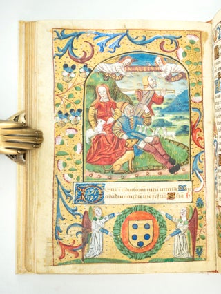 USE OF ROME. A MEDIEVAL ILLUMINATED VELLUM BOOK OF HOURS IN.