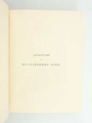 THE ADVENTURES OF HUCKLEBERRY FINN.