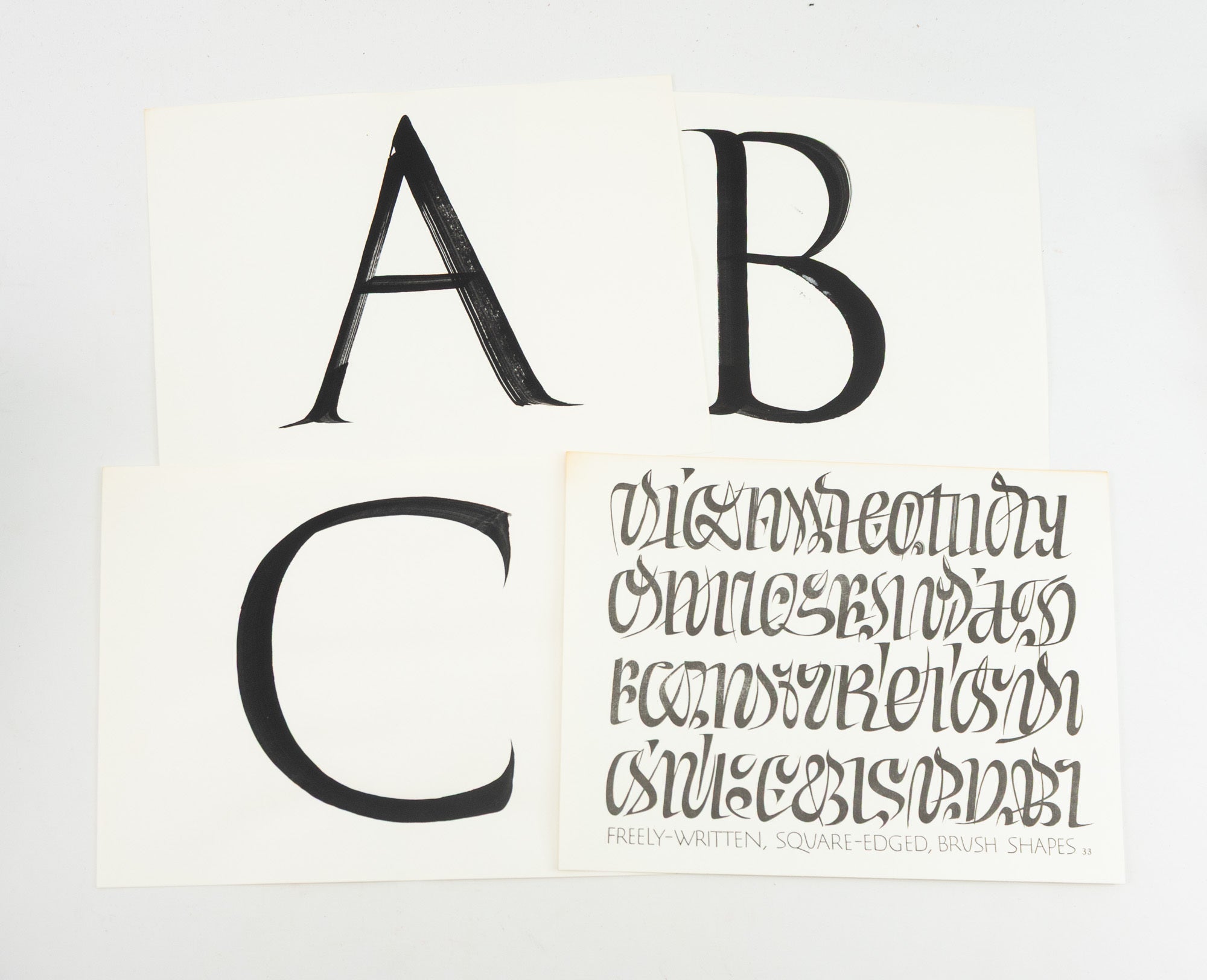 Original Copy Lettering THE ORIGIN OF THE SERIF: BRUSH WRITING & ROMAN LETTERS. with A BRUSH ...