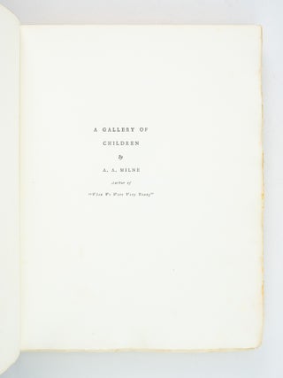 A GALLERY OF CHILDREN.
