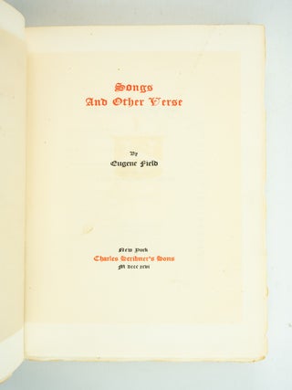 SONGS AND OTHER VERSE.