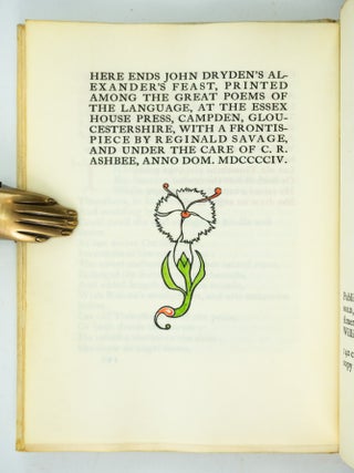 ALEXANDER'S FEAST, OR, THE POWER OF MUSIC.