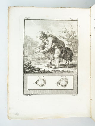INSTRUCTION POUR LES BERGERS ET POUR LES PROPRI&Eacute;TAIRES DE TROUPEAUX; AVEC DES AUTRES OUVRAGES. HERDING SHEEP FARMING, AND WOOL, BINDINGS - ORIGINAL.