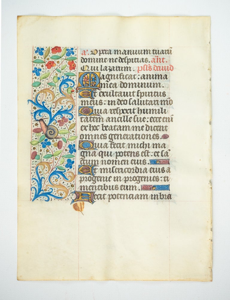 (ST20810G) TEXT IN LATIN AND/OR FRENCH. OFFERED INDIVIDUALLY LOVELY MEDIEVAL VELLUM...