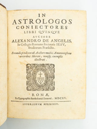 IN ASTROLOGOS CONIECTORES LIBRI QUINQUE.