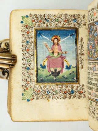 USE OF ROME. A MEDIEVAL ILLUMINATED VELLUM MANUSCRIPT BOOK OF HOURS.