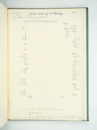 A NOTE BY WILLIAM MORRIS ON HIS AIMS IN FOUNDING THE KELMSCOTT PRESS. TOGETHER WITH A SHORT DESCRIPTION OF THE PRESS BY S. C. COCKERELL, AND AN ANNOTATED LIST OF THE BOOKS PRINTED THEREAT.