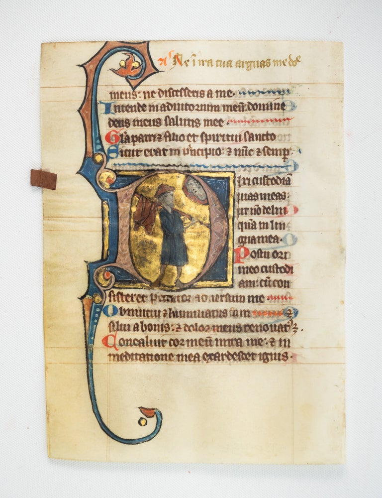 (ST20846E) FROM A PSALTER-HOURS IN LATIN. OFFERED INDIVIDUALLY MEDIEVAL ILLUMINATED...