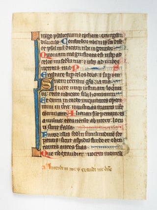 FROM A PSALTER-HOURS IN LATIN.