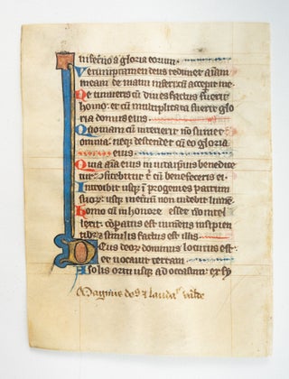 FROM A PSALTER-HOURS IN LATIN.