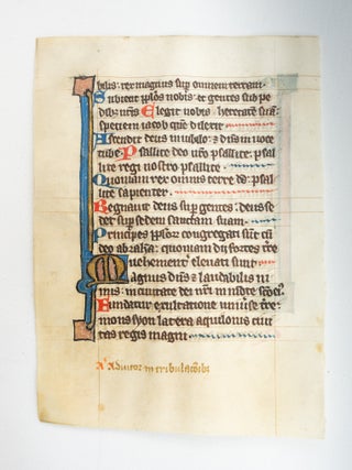 FROM A PSALTER-HOURS IN LATIN.