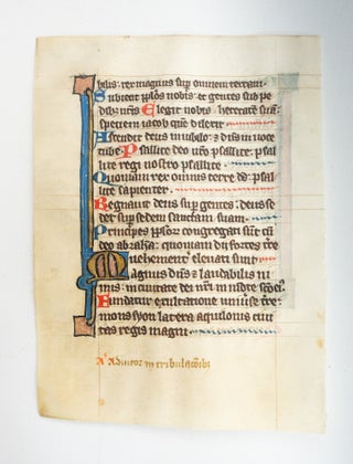 FROM A PSALTER-HOURS IN LATIN.