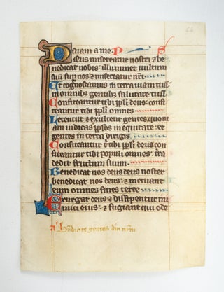 FROM A PSALTER-HOURS IN LATIN.