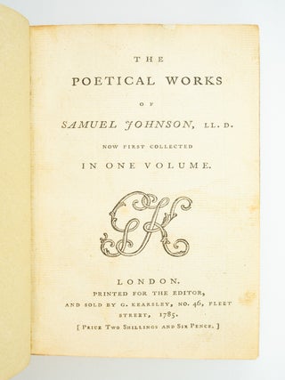 THE POETICAL WORKS OF SAMUEL JOHNSON.