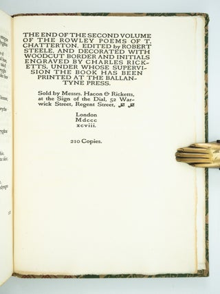 THE ROWLEY POEMS.