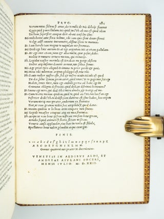 EX PLAUTI COMOEDIIS XX QUARUM CARMINA MAGNA EX PARTE IN MENSUM SUUM RESTITUTA SUNT MDXXII.