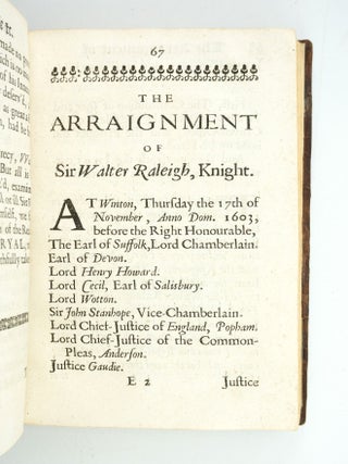 THE LIFE OF THE VALIANT & LEARNED SIR WALTER RALEIGH : WITH HIS TRYAL AT WINCHESTER.